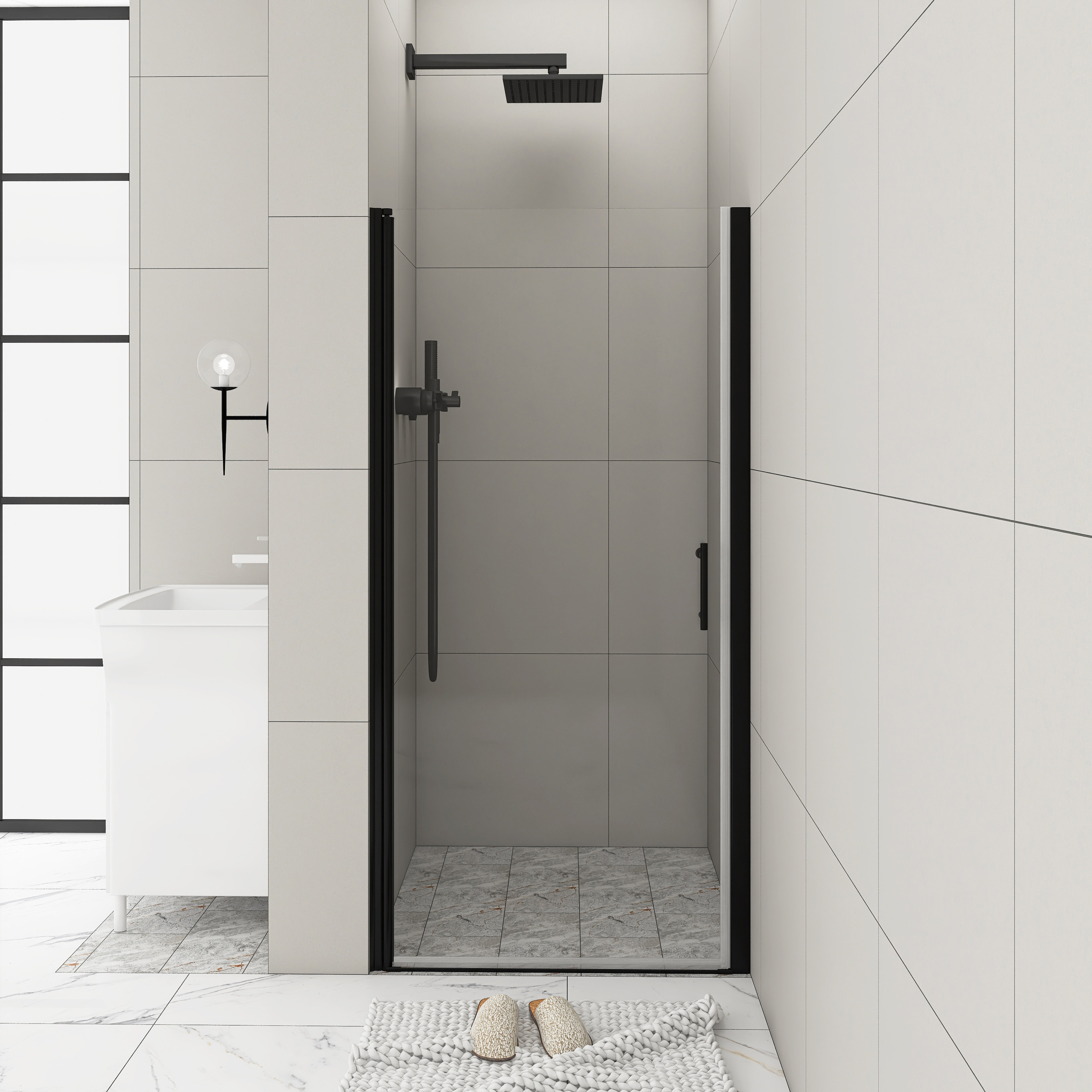4588さま2051 Staykiwi 32 in. W x 72 in. H Semi Frameless Shower Door